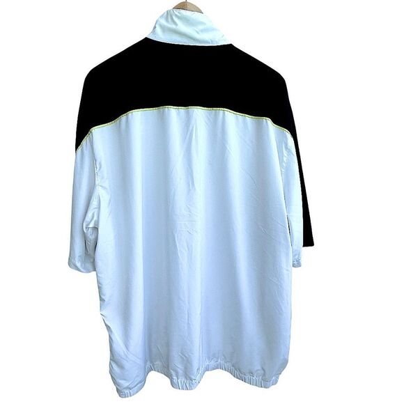 PGA Tour White & Yellow Quarter-Zip Windbreaker Jacket – Men’s XXL - Picture 4 of 14